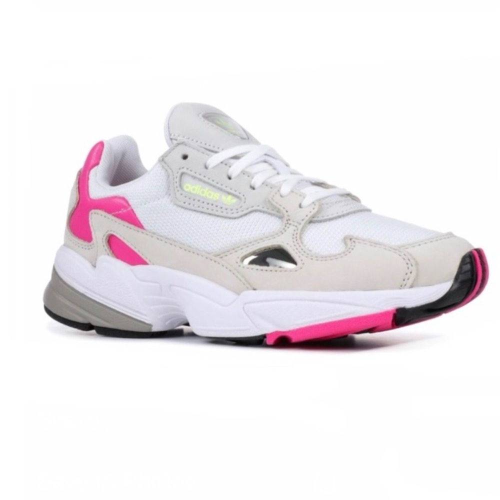 adidas Falcon Women's White & Pink Sneaker